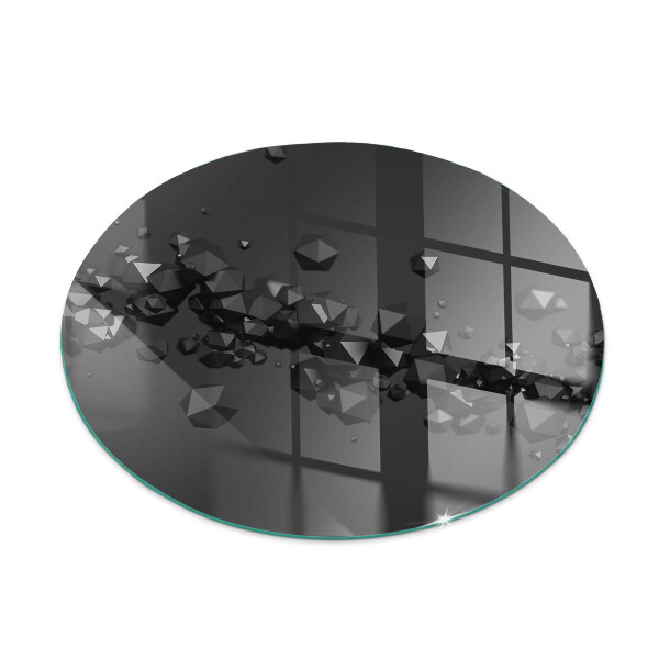 Vloerplaat voor kachel Abstracte wolk van vaste stoffen