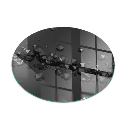 Vloerplaat voor kachel Abstracte wolk van vaste stoffen