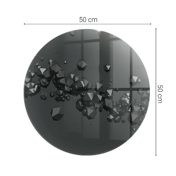 Vloerplaat voor kachel Abstracte wolk van vaste stoffen