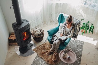 Onderplaat kachel Patroon met kleine vormen