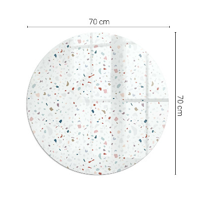 Szkło pod kominek Wzór z drobnymi kształtami