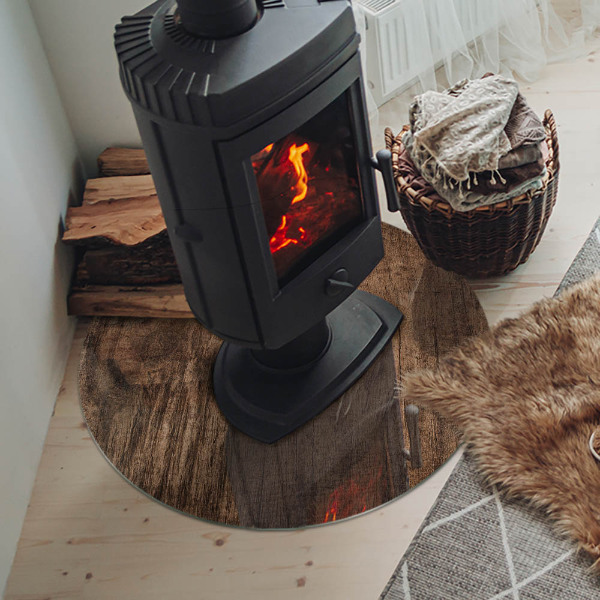 Podkładka pod kominek Naturalny wzór drewna