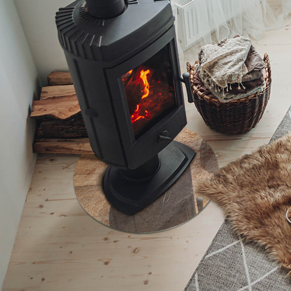 Szkło pod kominek Tekstura naturalnego kamienia