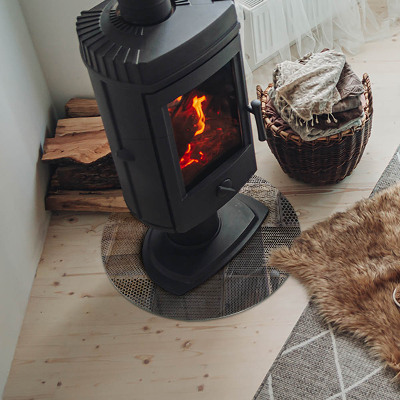 Vloerplaat voor kachel Geperforeerd plaatpatroon