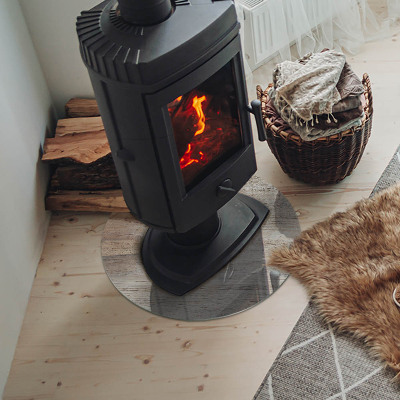 Plaat onder houtkachel Lichte houtstructuur