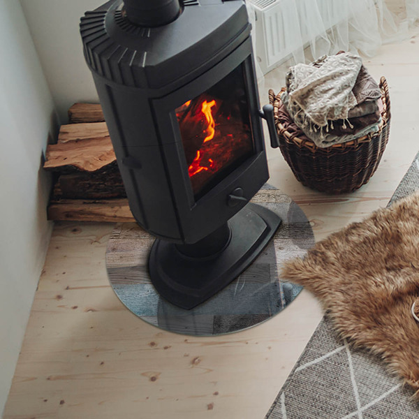 Plaat onder houtkachel Planken in verschillende tinten