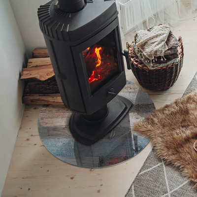 Plaat onder houtkachel Planken in verschillende tinten