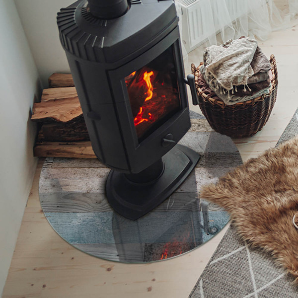 Podkładka pod kominek Deski w różnych odcieniach