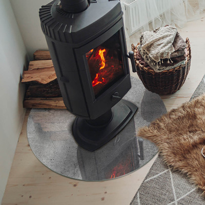 Onderplaat kachel Ruwe betontextuur