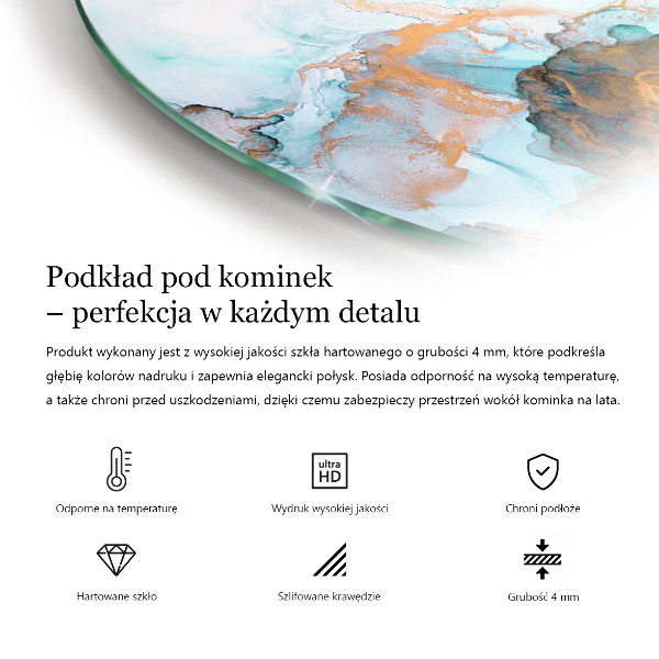 Onderplaat kachel Marmerstructuurpatroon