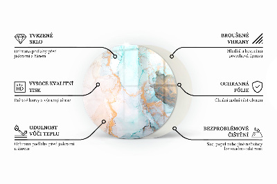Onderplaat kachel Marmerstructuurpatroon