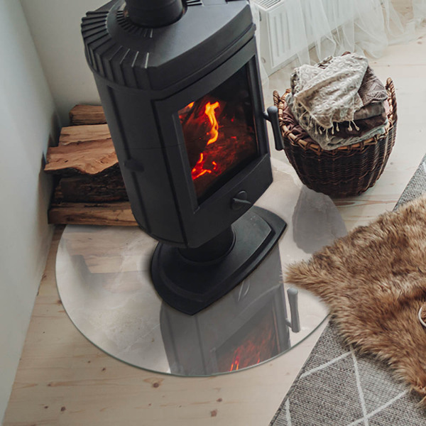 Szyba pod kominek Naturalny wzór marmuru