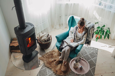 Onderplaat kachel Natuursteenpatroon