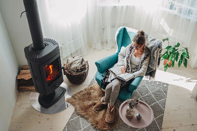 Szyba pod kominek Wzór marmurowy z żyłkami