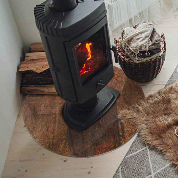 Podkładka pod kominek Tekstura rdzy na metalu