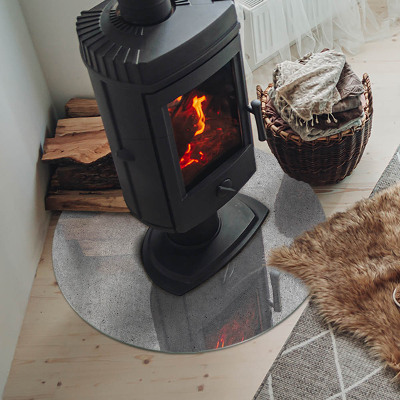 Szyba pod kominek Tekstura surowego betonu