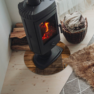 Plaat onder houtkachel Houten plank met nerf