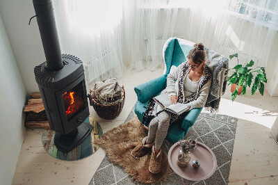 Vloerplaat voor kachel Planken in verschillende tinten