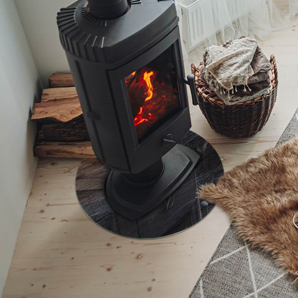 Plaat onder houtkachel Steenachtige oppervlaktestructuur