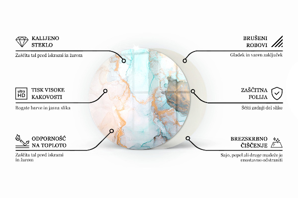 Onderplaat kachel Geometrie met hout