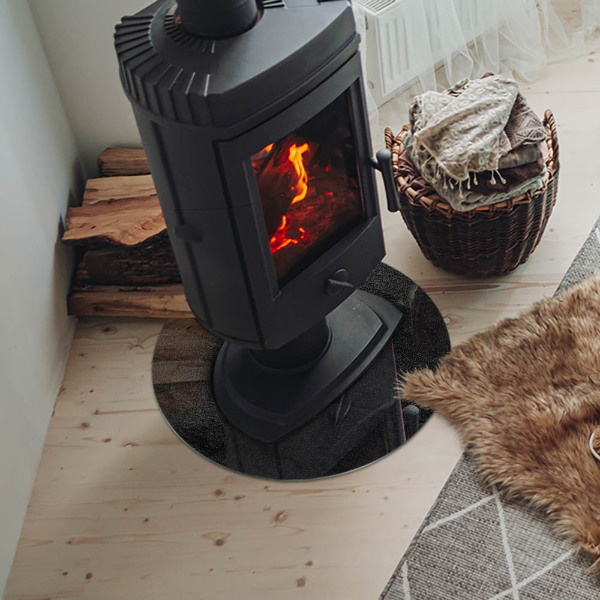 Onderplaat kachel Steenachtige oppervlaktestructuur