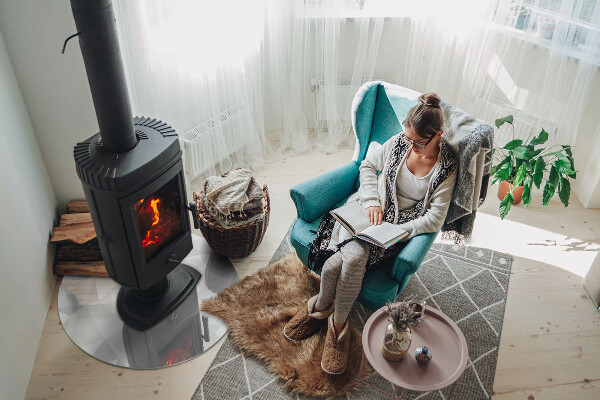 Szyba pod kominek Abstrakcyjny wzór geometryczny