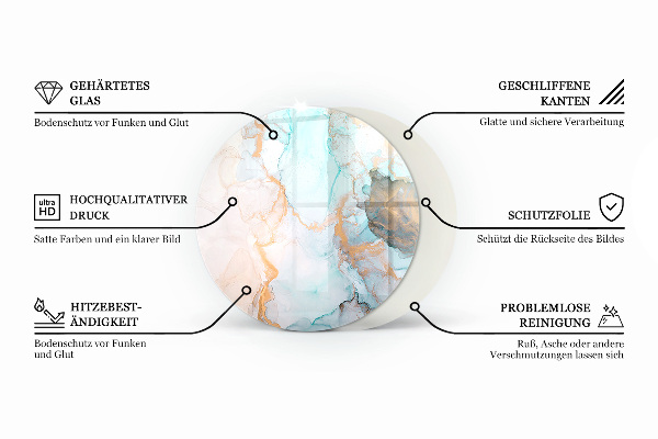 Onderplaat kachel Abstract textuurpatroon