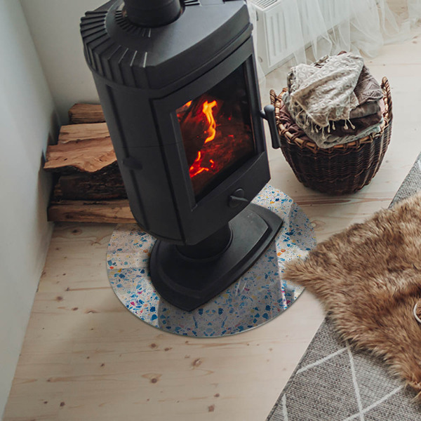 Szkło pod kominek Abstrakcyjny wzór tekstury