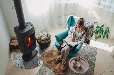 Onderplaat kachel Abstract textuurpatroon