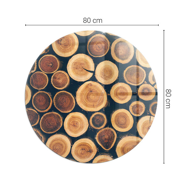 Szkło pod kominek Skrzynka z drewnem ściętym