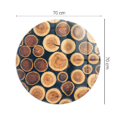 Szkło pod kominek Skrzynka z drewnem ściętym