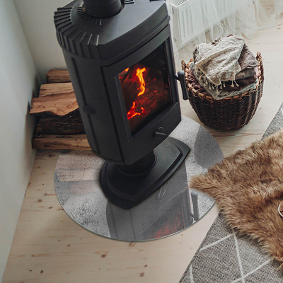 Onderplaat kachel Ruwe betontextuur