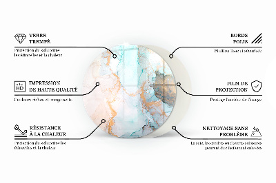 Szyba pod kominek Eleganckie liście w fakturze