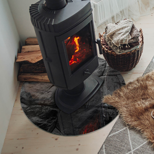 Szyba pod kominek Naturalny kamienny wzór