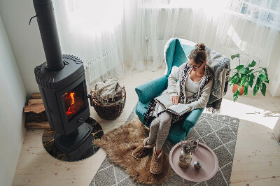 Podkładka pod kominek Elegancki marmur z żyłkami