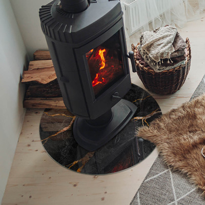 Podkładka pod kominek Elegancki marmur z żyłkami