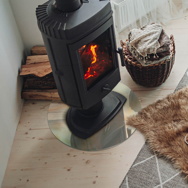 Vloerplaat voor kachel Abstract marmerpatroon