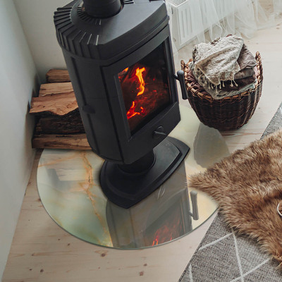 Vloerplaat voor kachel Abstract marmerpatroon