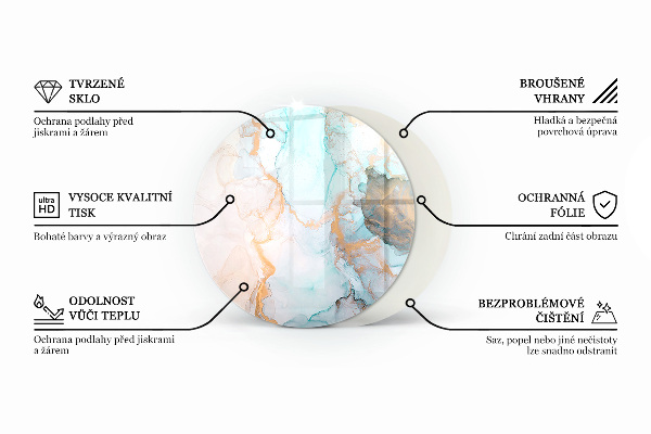 Vloerplaat voor kachel Tropische bladeren op de achtergrond