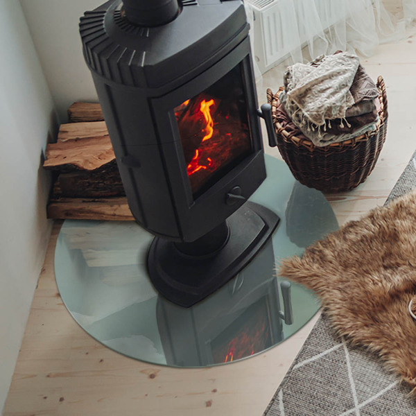 Plaat onder houtkachel Verfijnd marmerpatroon