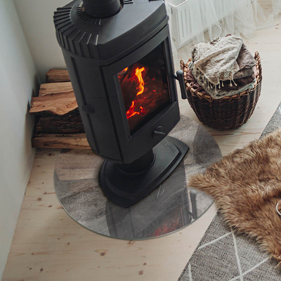 Plaat onder houtkachel Natuursteenpatroon