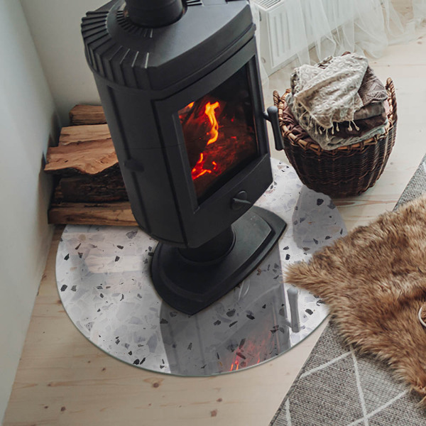 Podkładka pod kominek Wzór kamienny z drobinkami