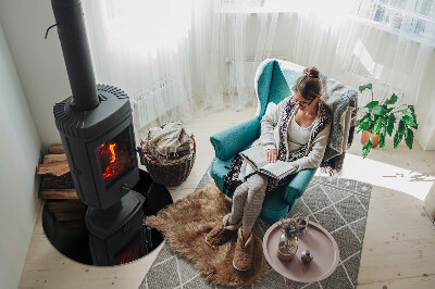 Podkładka pod kominek Kolor Ciemny grafitowy