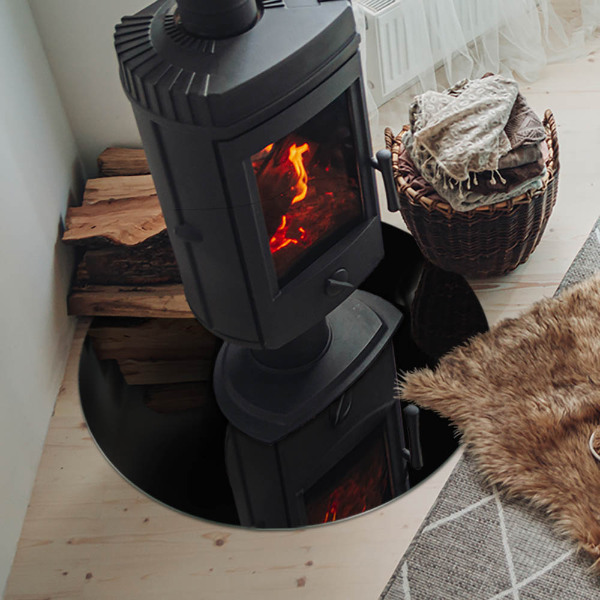 Podkładka pod kominek Kolor Ciemny grafitowy