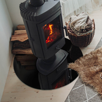 Podkładka pod kominek Kolor Ciemny grafitowy