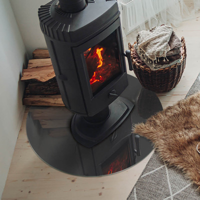 Vloerplaat voor kachel Kleur: Grijsbruin