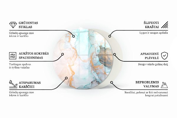 Szkło pod kominek Kolor Ciemnoniebieski