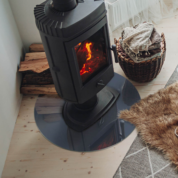 Szkło pod kominek Kolor Ciemnoniebieski