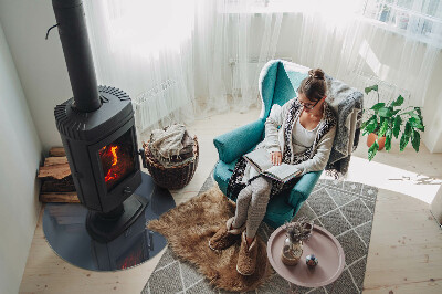 Onderplaat kachel Kleur: Donkerblauw