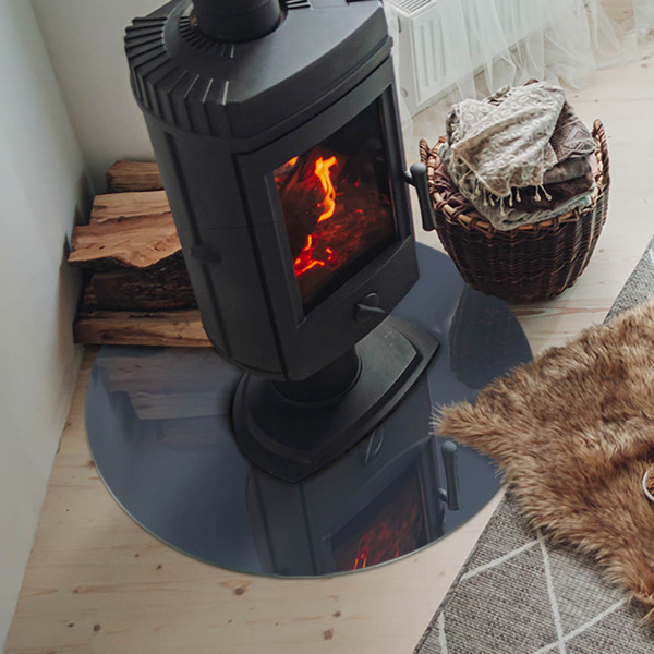 Onderplaat kachel Kleur: Donkerblauw